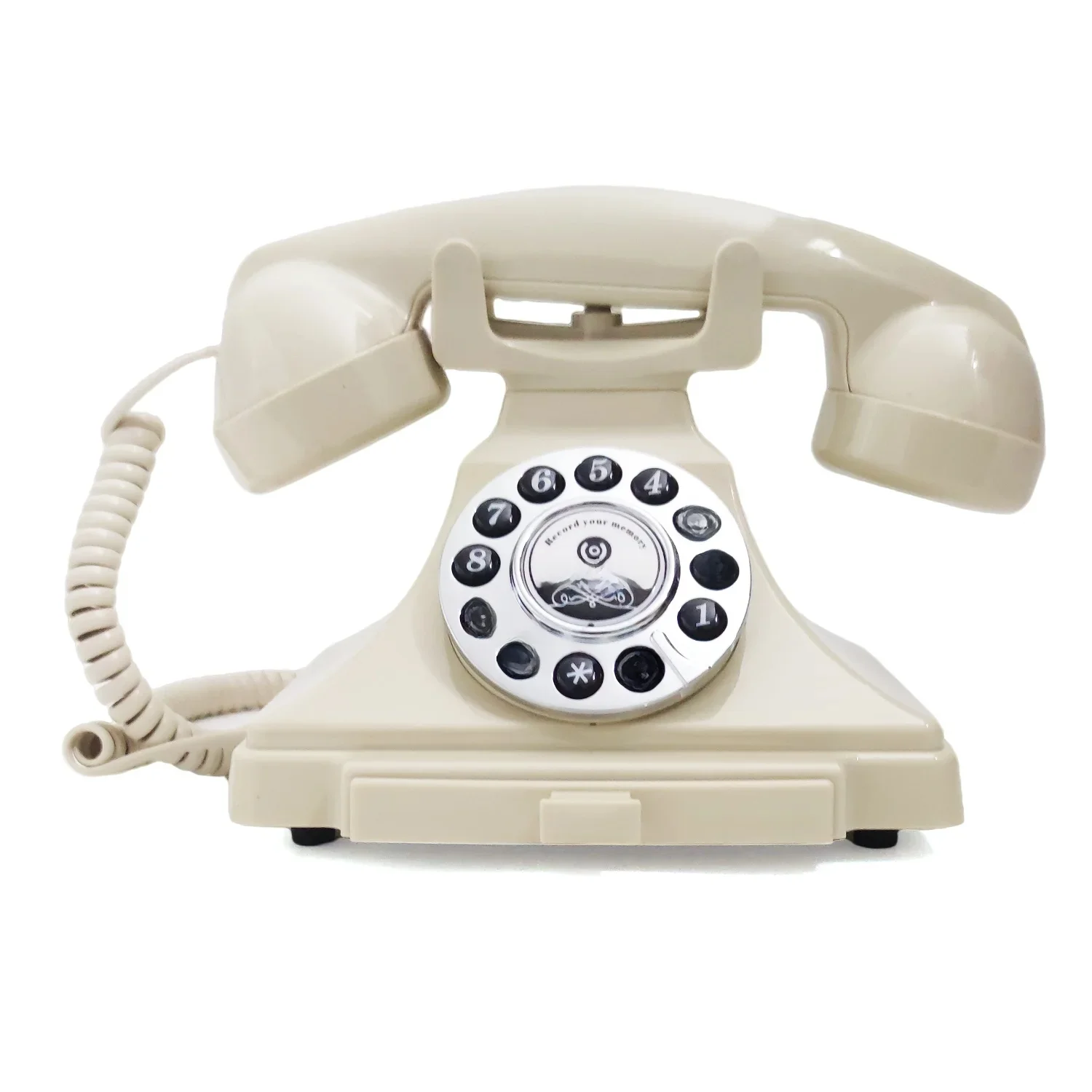 Bruiloft Telefoon Audio Retro Gastenboek Roterende Stijl Antieke Telefoonopname Gastenboek Bericht Voice Recorder Voor Bruiloftsfeest - afbeelding 2