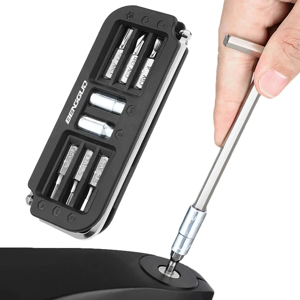 AliExpress 10-in-1 Bicycle Multi-Tool Multifunctional Bikes Small Size Tool Hexagon Wrench Bit Socket Set Tool Bike Mechanic Tool Kit