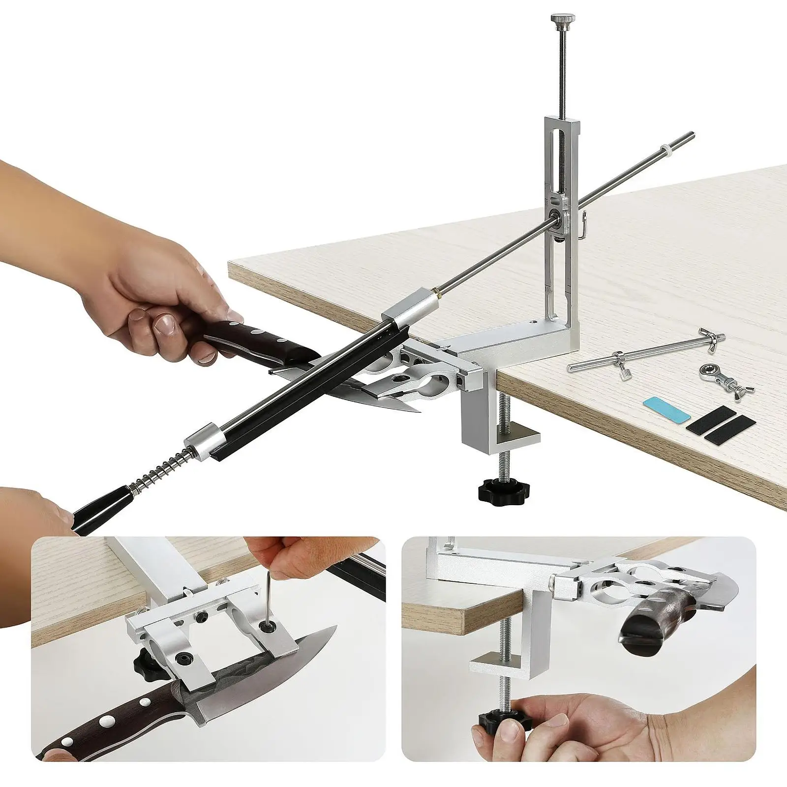 

Fixed Angle Sharpener Professional Knife Sharpener Kitchen Knife Tools Knife Sharpening System Whetstone Polishing System