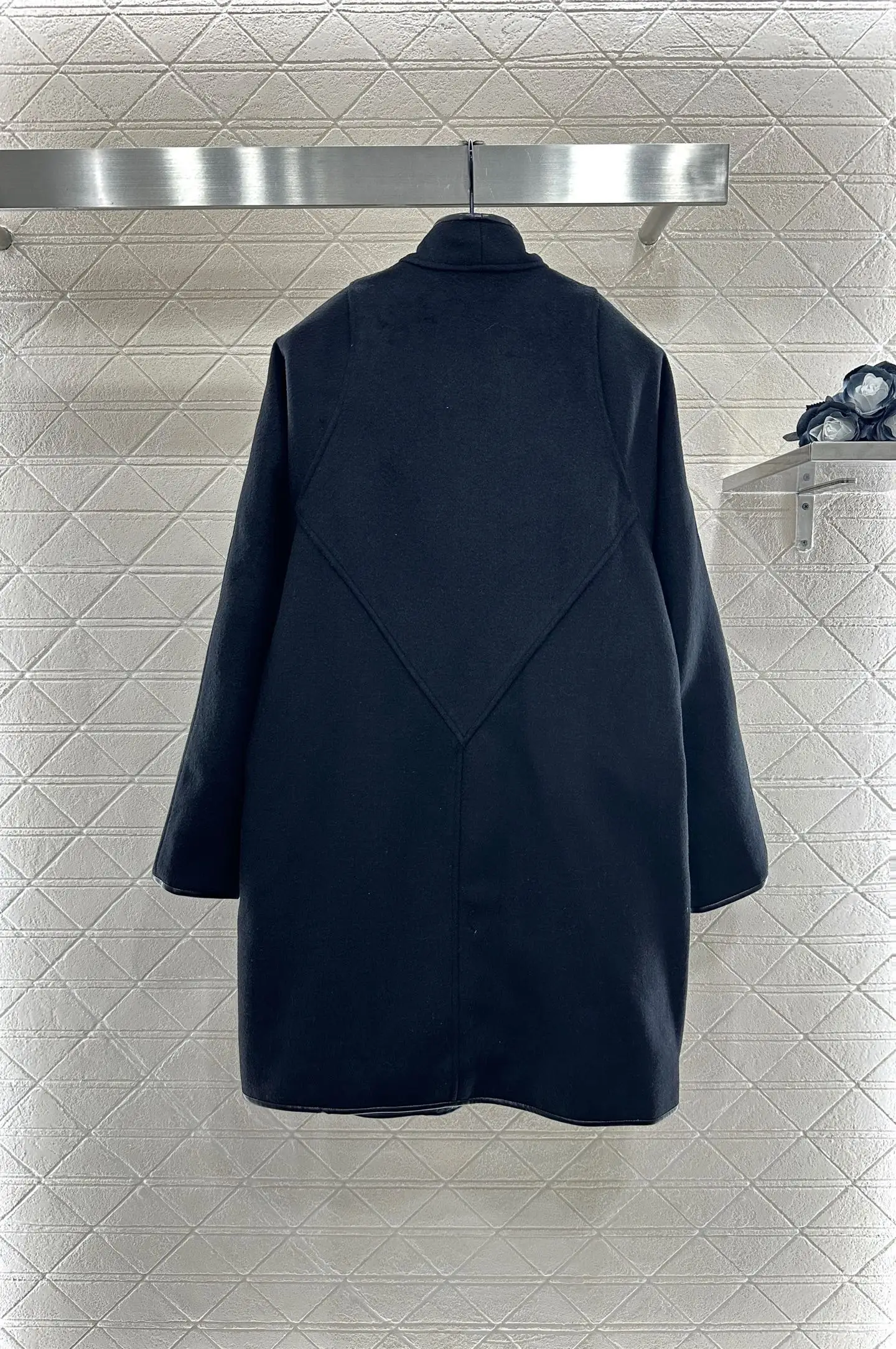

2025 New trench wool coat jacket cashmere solid buttons long-sleeved Fashionable Versatile Slimming Figure-hugging winter autumn