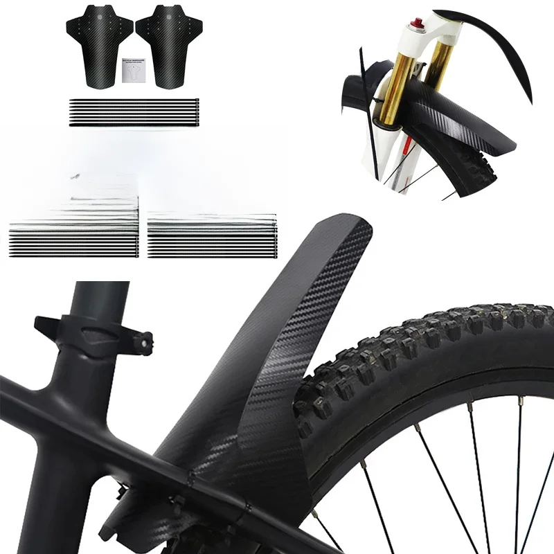 AliExpress BoFaCarry 2Pcs Bike Fender Mountain Bicycle Front Rear Wheels Pattern Bike Mudguard Road Bike Dirtboard