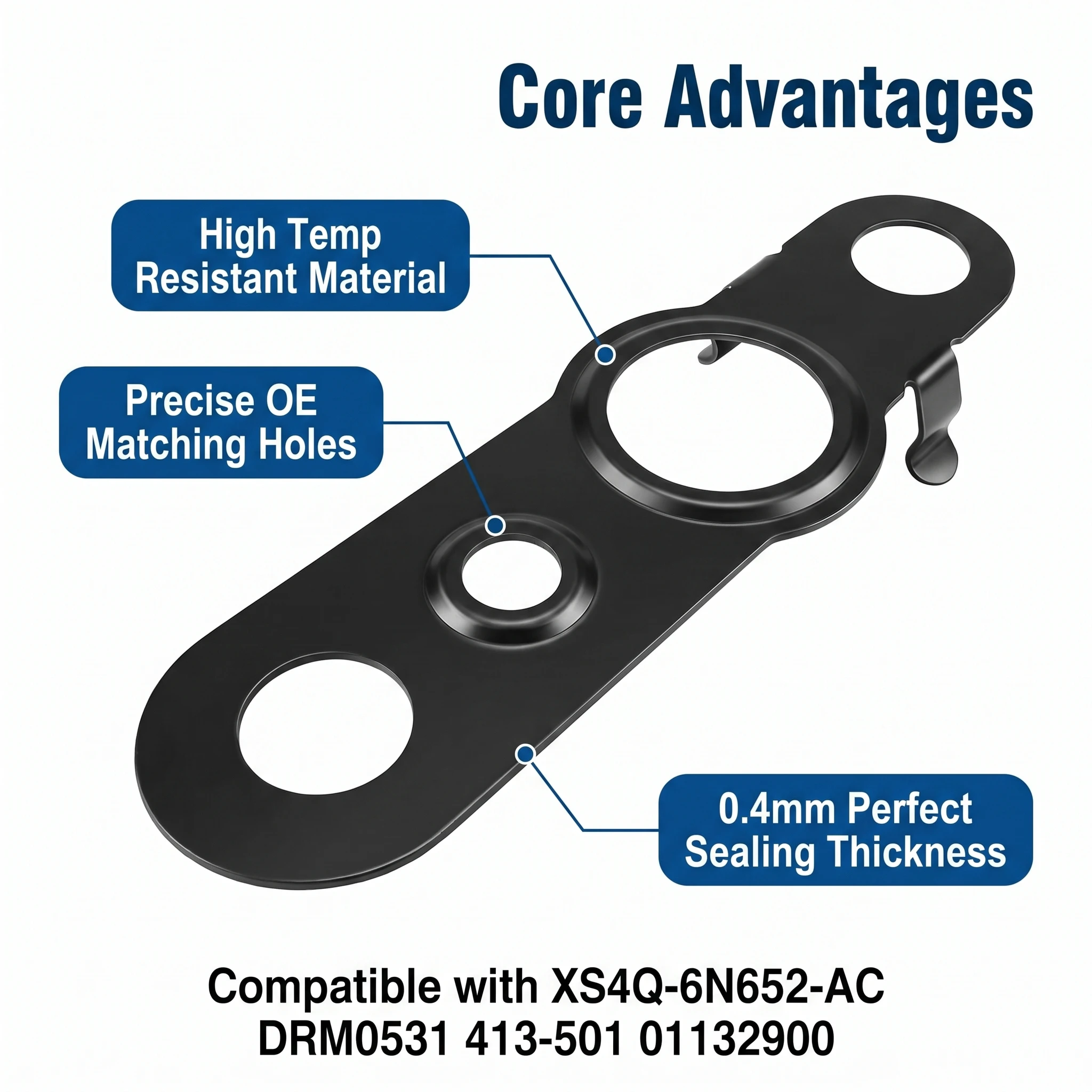 Turbo Oil Pipe Gasket XS4Q-6N652-AC DRM0531 For Ford Focus Transit Connect Tourneo Fiesta 1.8 TDDi TDCi Diesel Turbocharger Seal