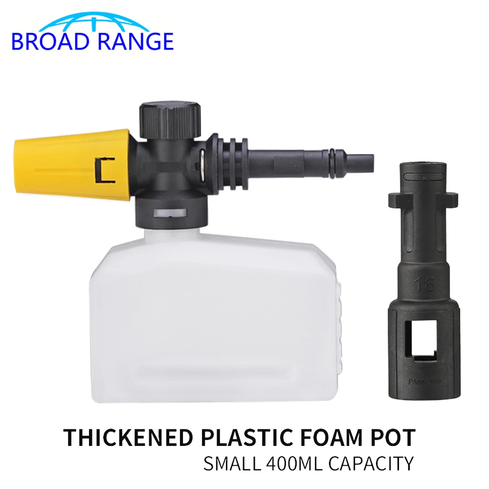 

400ML Square Snow Foam Lance For Karcher High Pressure Car Cleaning Wash For Lavor Water Gun Nozzle Generator Parkside Accessory