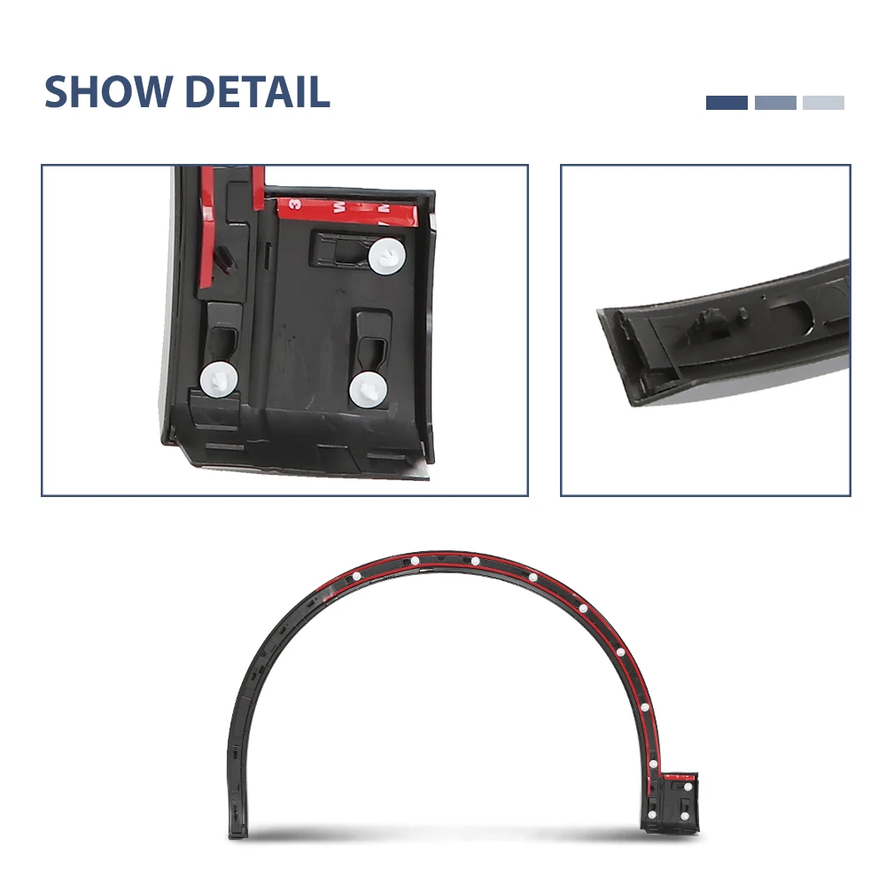 ขอบบังโคลนล้อหน้าขวา สำหรับรถยนต์ออดี้ Q5 รุ่นปี 2018-2020 รุ่น Base รหัสอะไหล่ Au8853718Base 80A853718Egru วัสดุ PP ลายเท็กซ์เจอร์
