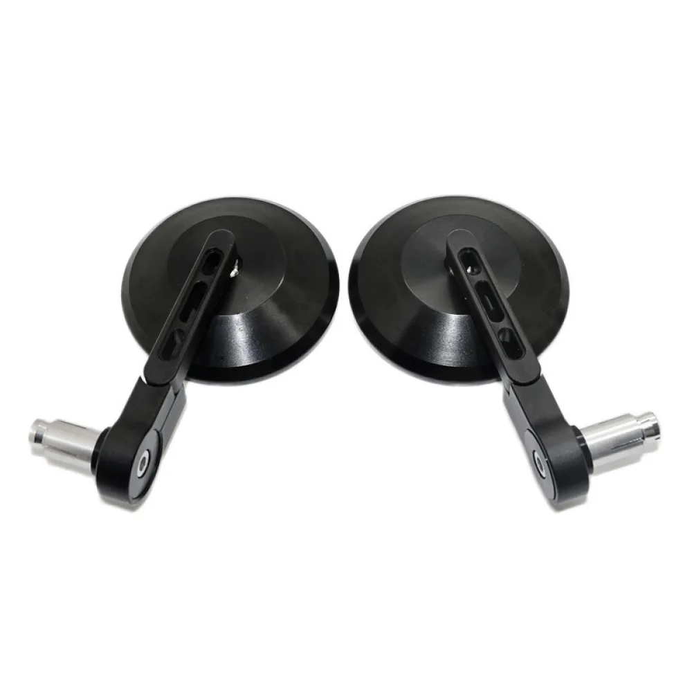 Torvian 22mm CNC Bar End Round Motorcycle Rearview Mirrors Anti-Glare Universal Handlebar Mirrors