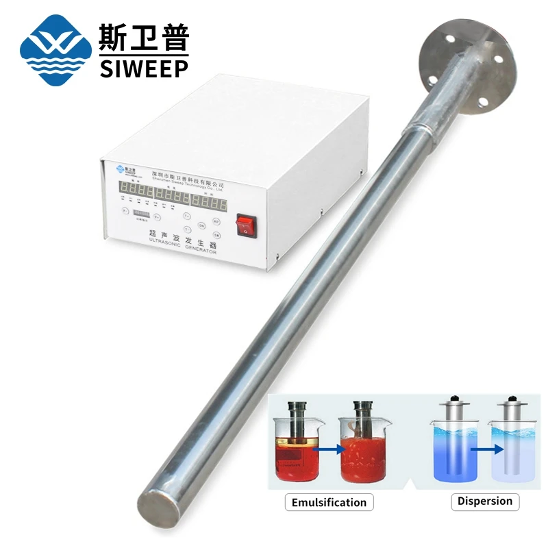 

Лабораторный ультразвуковой преобразователь 40 кГц, вибрационный стержень, ультразвуковой эмульгатор, датчик для удаления пены, диспергатор нанографена и органических растворителей