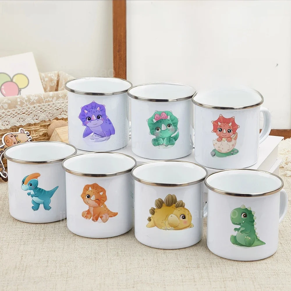 Tasse personnalisée pour enfants, chocolat chaud, dinosaure personnalisé avec nom, pour garçons et filles, tasses à poignée, cadeaux de fête d'anniversaire pour enfants
