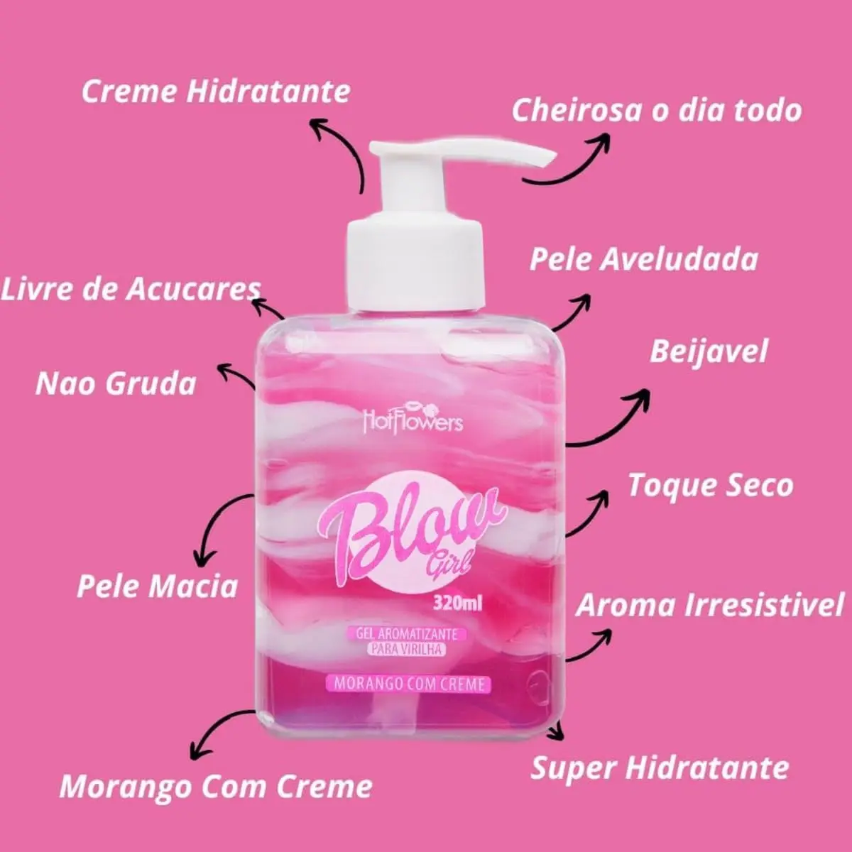 Blow Girl - Gel Aromatizante para Virilha 320ml