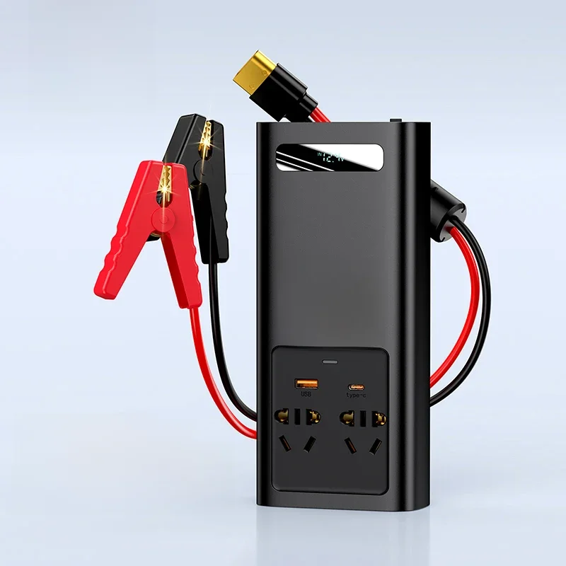 Baseus – onduleur de voiture 500W 12V DC à 110V AC 220V, convertisseur automatique de Type C USB, charge rapide, onde sinusoïdale Pure, prise ue US