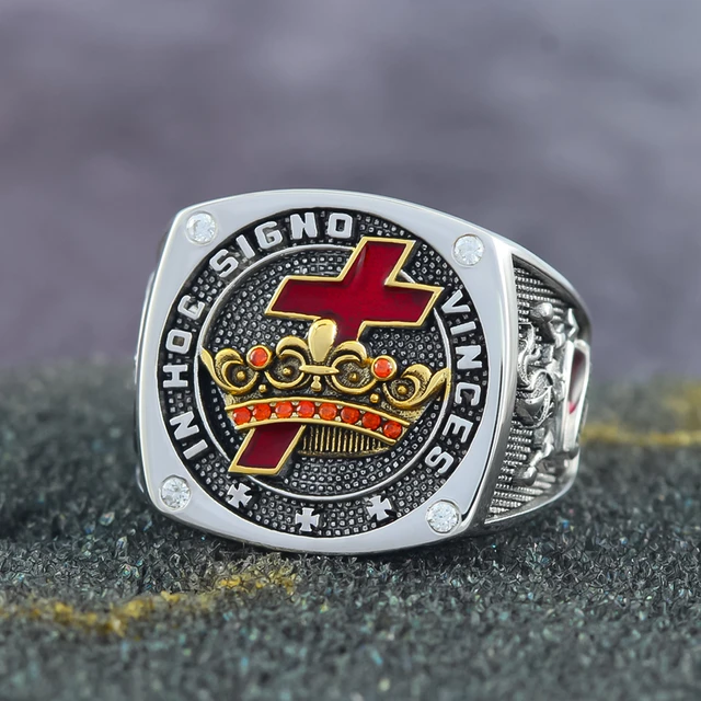 Masonic Sterling Silver Ring Masonic Knights Templar Ring Knights Templar Jewelry Rings Aliexpress