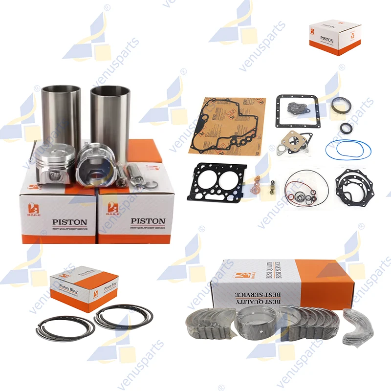 

For Kubota Z402 Crankshaft Main Bearing Piston Ring Overhaul Rebuild Kit Full Gasket Set Engine Parts 15281-21110 64*2HK+1.5+3mm