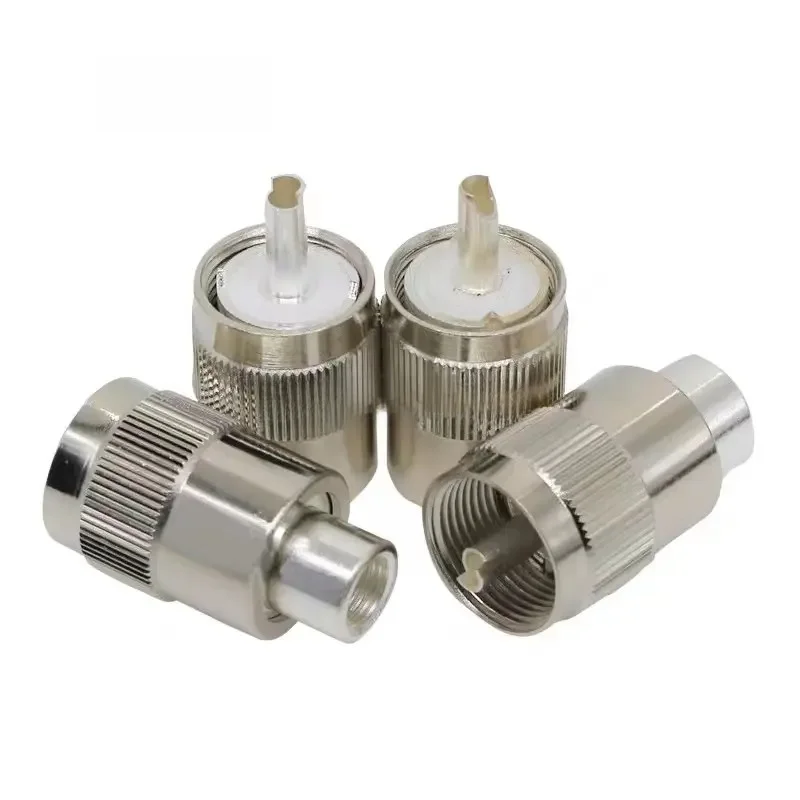 Connecteur mâle à souder PL-259 UHF SL16 PL259, 2 pièces, adaptateur Coaxial pour câble RG58 RG142 LMR195 RG400, livraison rapide