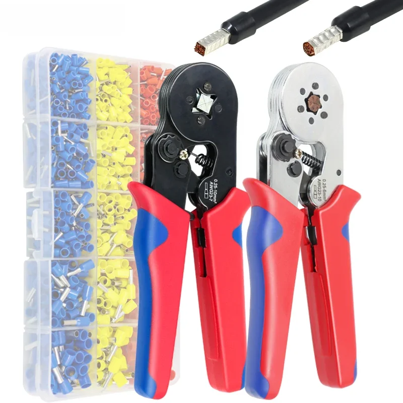 Beentje Krimptang HSC8 6-4/6-6 Elektrische Crimper Tang Voor Draad End Crimp Buis Terminals elektrische Circuit Reparatie - afbeelding 2