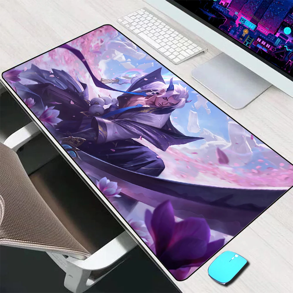 Yone – grand tapis de souris League of legend, accessoire de jeu pour ordinateur de bureau