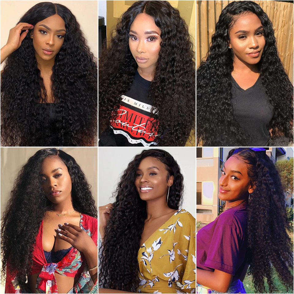 Tissage Peruvian Water Wave Bundles With Closure Curly 3 Bundles With Closure Long Wet And Wavy Human Hair Bundles With Closure