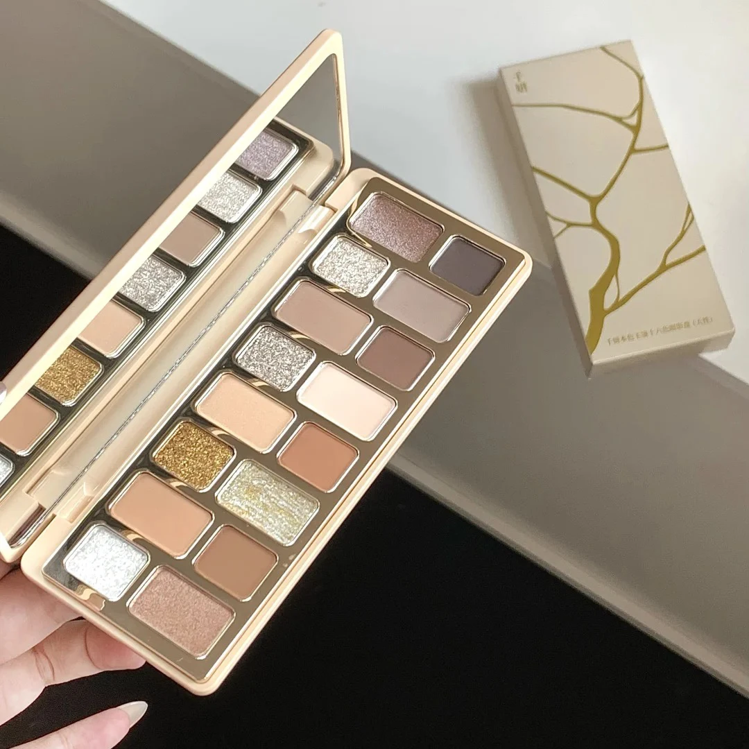 Cheeryep 16 Color Eyeshadow Palette Shimmer Matte Waterproof Long Lasting Vegan Cruelty Free Y2K Festival Travel Makeup