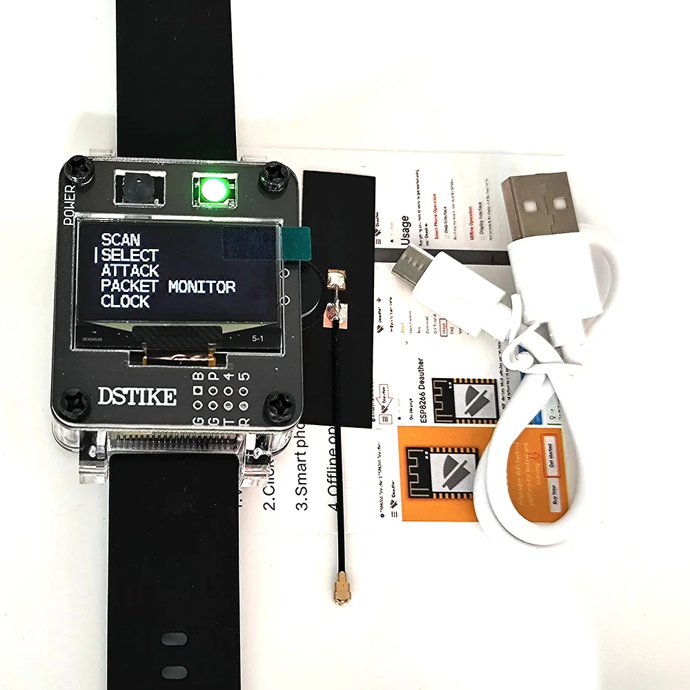 DSTIKE DEAUTHER WATCH X | ESP8266 Development Watch