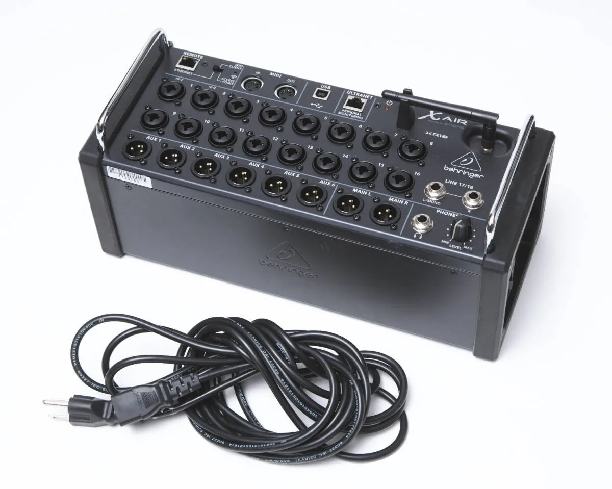 

100% скидка на цифровой микшер Behringer X Air XR18 с 18 каналами и управлением через планшет, в наличии