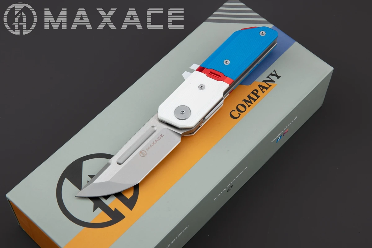 Imagem -04 - Maxace-faca Dobrável ao ar Livre Cápsula ii G10 Handle 10cr15comov Blade Ferramenta de Piquenique Faca de Frutas Novo