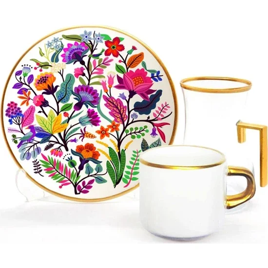 

Toygar Damla Efe Tea Set Yıldız Gold