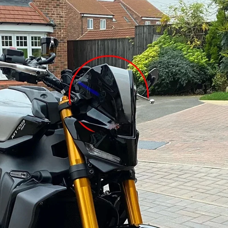 Motorfiets Sport Frontale Plaat Voorruit Voorruit Deflector Past Voor YAMAHA NIEUWE MT-09 2024 2025 MT09 SP 24-25 Y-AMT - afbeelding 2