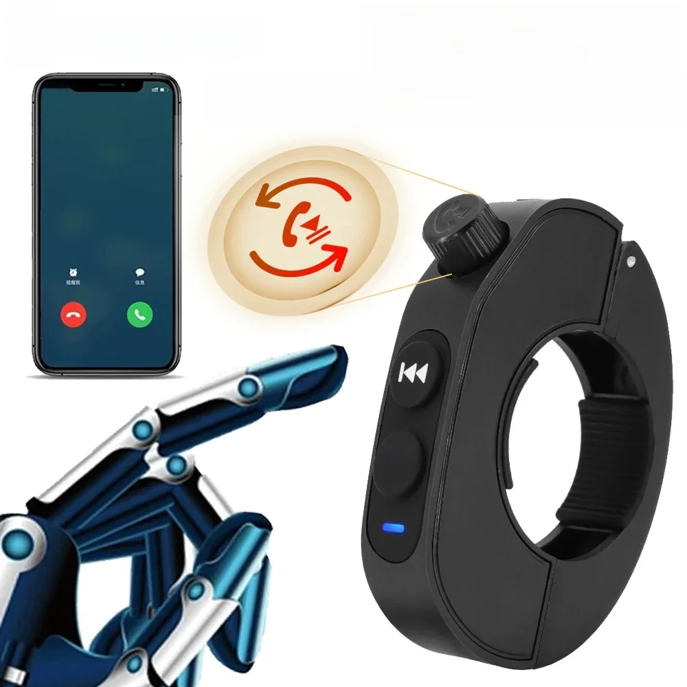 AliExpress Rotary Knob Control Motorcycle Handlebar Control Bluetooth Wireless Hands-free Calls Remote Control Waterproof Bike Handlebar