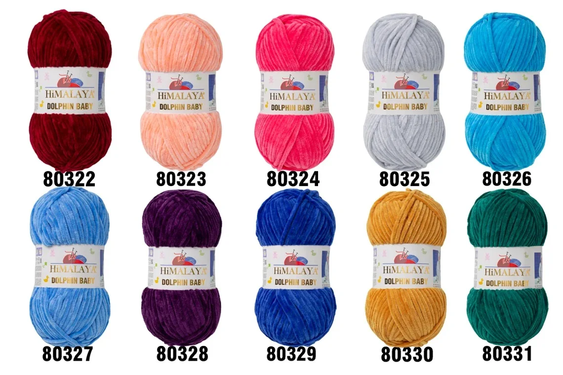 Himalaya Dolphin Baby Yarn Soft Super Bulky Very Thick Knitting Crochet  Amigurumi Wool cotton yarn is a useful multi-coloured