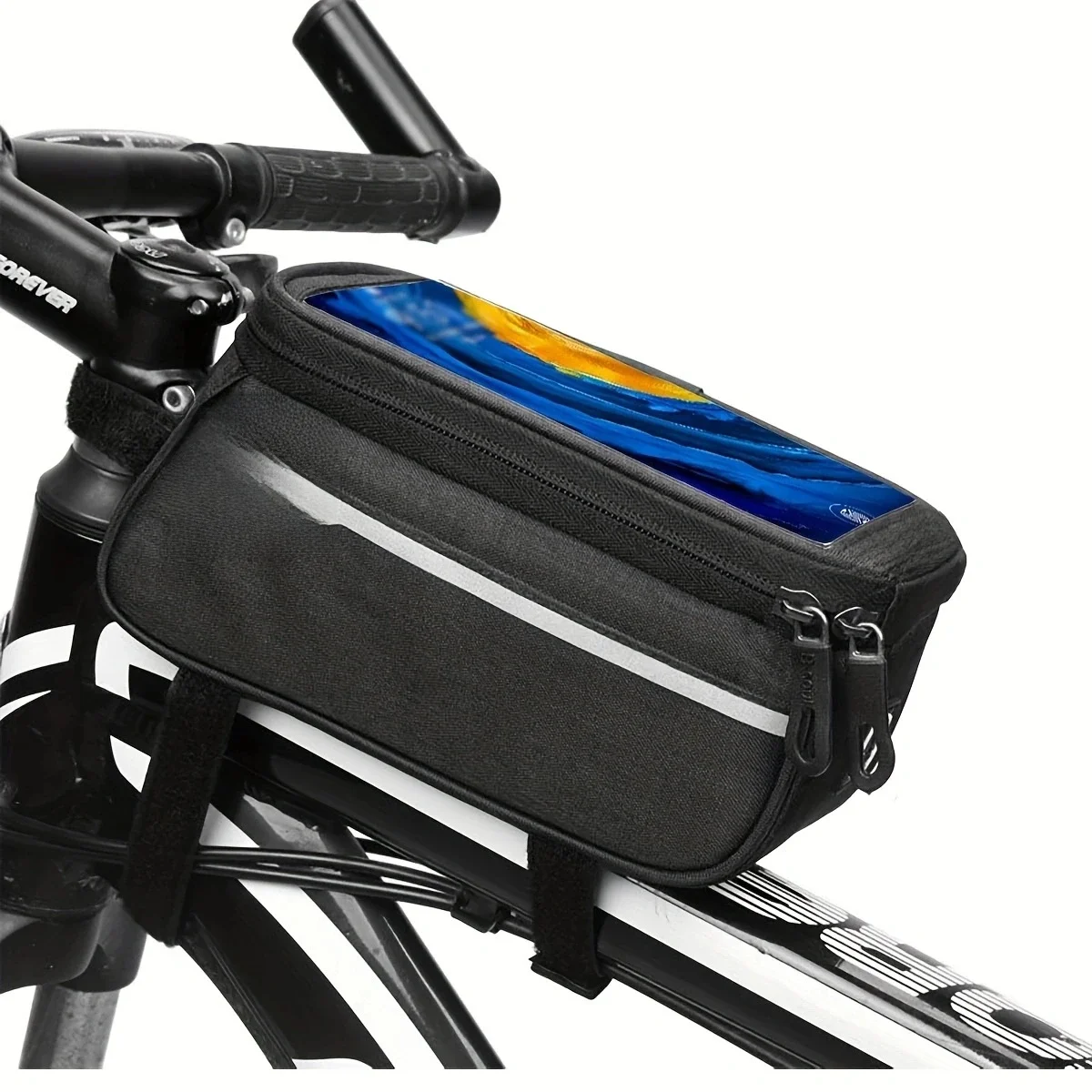 AliExpress B-SOUL bicycle front beam bag, mountain bike and road bike front bag, touchscreen mobile phone bag