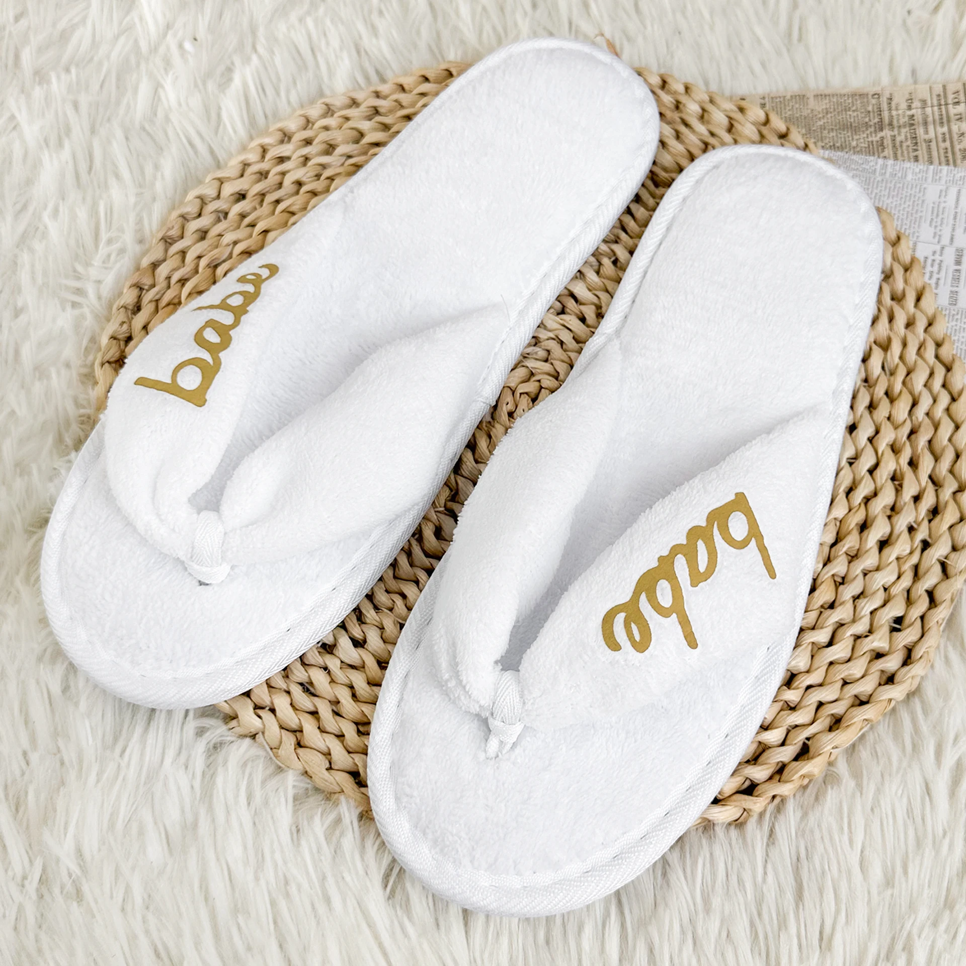 Bridal Party Slippers, With 