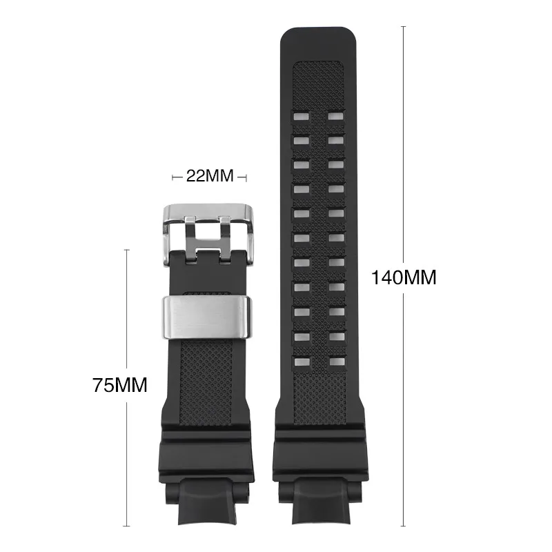 Rubber Strap for Casio G-SHOCK GA-1000 GA-1100 GW-4000 GW-A1000 Men\'s Diving Sports Watchband Replacement Accessories