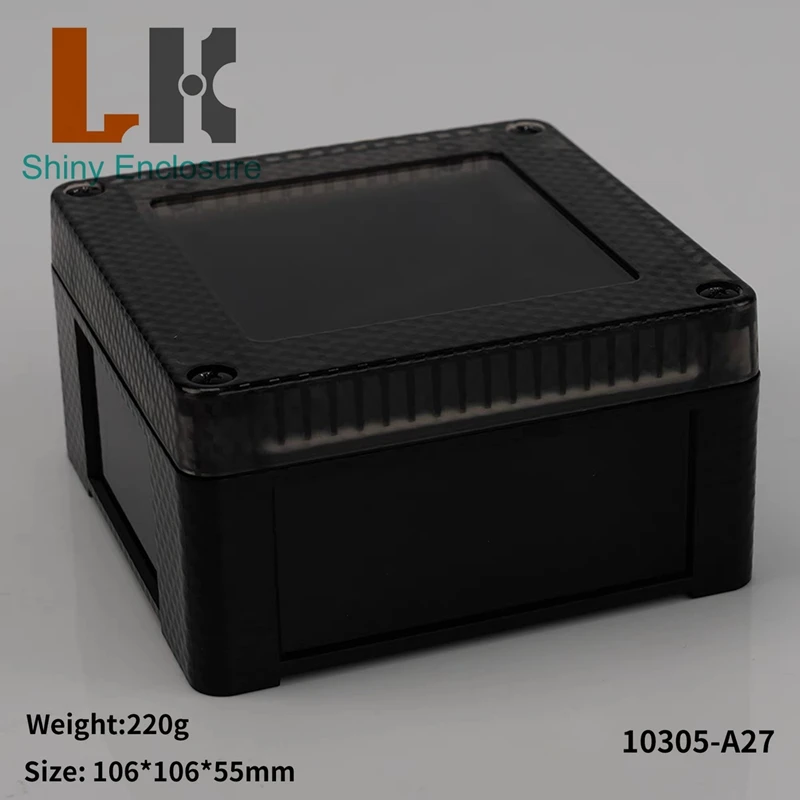 106x106x55mm Plastic Waterproof Box Outdoor Monitoring Power Control ABS Plastic Junction Box Instrument Casing