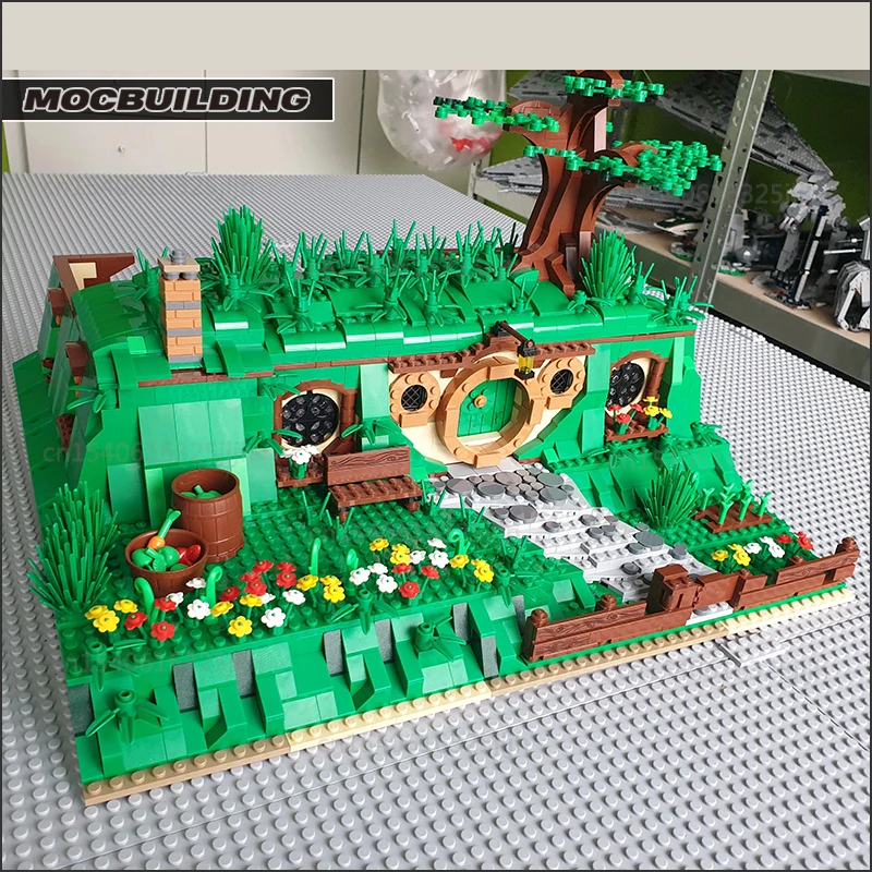 Movie Ideas Bag End MOC Building Blocks House UCS Technology Bricks An Unexpected Gathering City Model Kid Toys Gifts