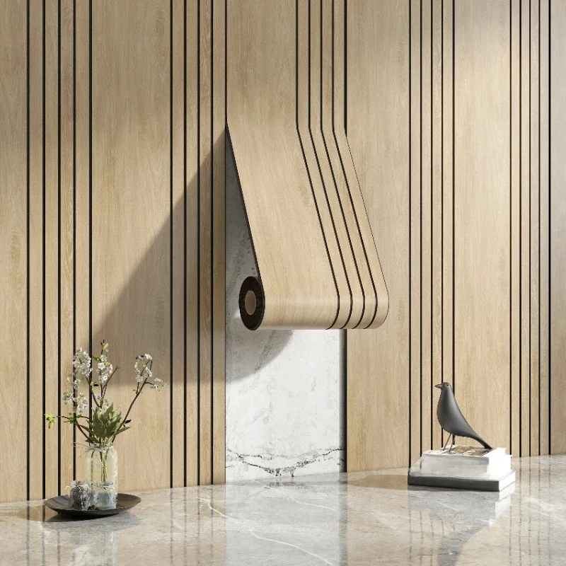 Verdikte rol 3D stereo grille houtfineer wandpaneel zelfklevend behang decoratie woonkamer achtergrond muur muursticker DIY snijden - afbeelding 2