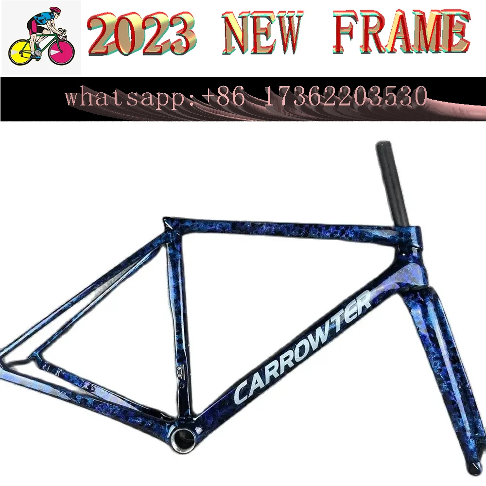 T1100 C68 Road Carbon Bicycle Frame bicycle Frameset With Handlebar Racing Bike Frame Disc Brake Custom Logo DPD XDB Free Ship