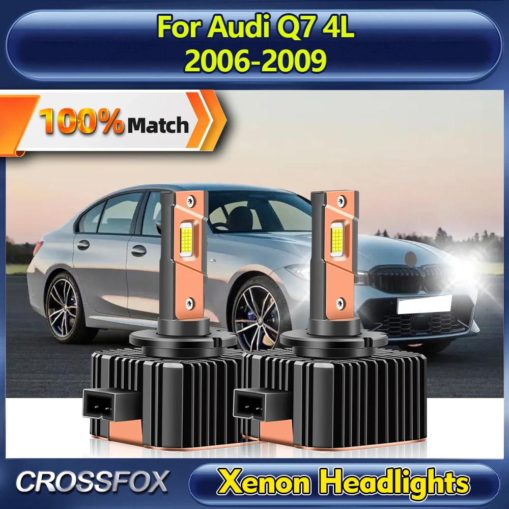 

120W D1S Canbus LED Headlight Bulbs 30000LM Super Bright Car HID Xenon Lights 12V 24V For Audi Q7 4L 2006 2007 2008 2009