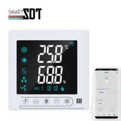 Smart Temperature Humidity Controller for Automatic Adjust Fan Valve Humidification Dehumidification Equipment RS485/TUYA WIFI