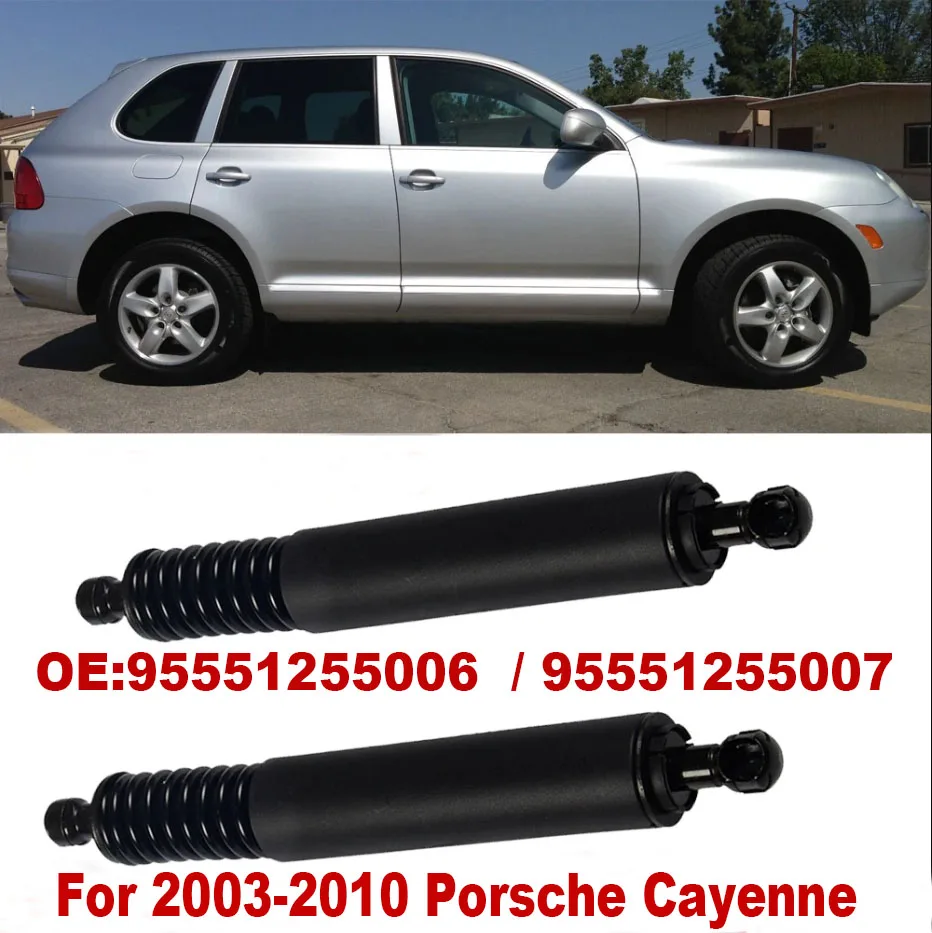 

2x Rear Left+Right Tailgate Lift Support Shocks 95551255006 95551255007 SG406034 for Porsche Cayenne 2003 2004 2005 2006