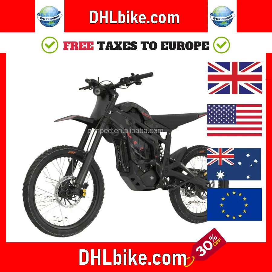 

2025 New Talaria Sting R MX5 PRO off road electric motorcycle 74v 13.4kw electric dirt bike for adults