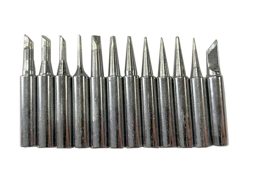 5 pcs 12 pcs 936 pure copper soldering iron head lead-free soldering iron head welding repair tool