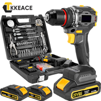 20V Cordless Impact Drill Electric Screwdriver Electric Hammer Drill Mini Wireless Hand Drill Lithium-Ion Battery Power Tools