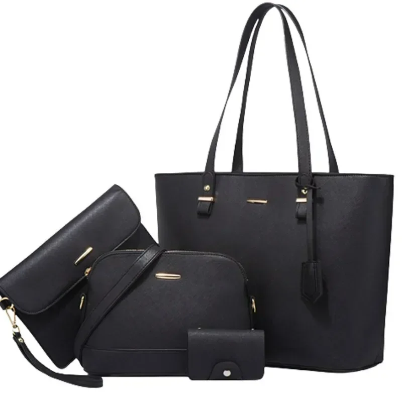 Zestaw 4 szt. Torebki damskie Torby damskie o dużej pojemności Skórzane torby na ramię — zdjęcie 2