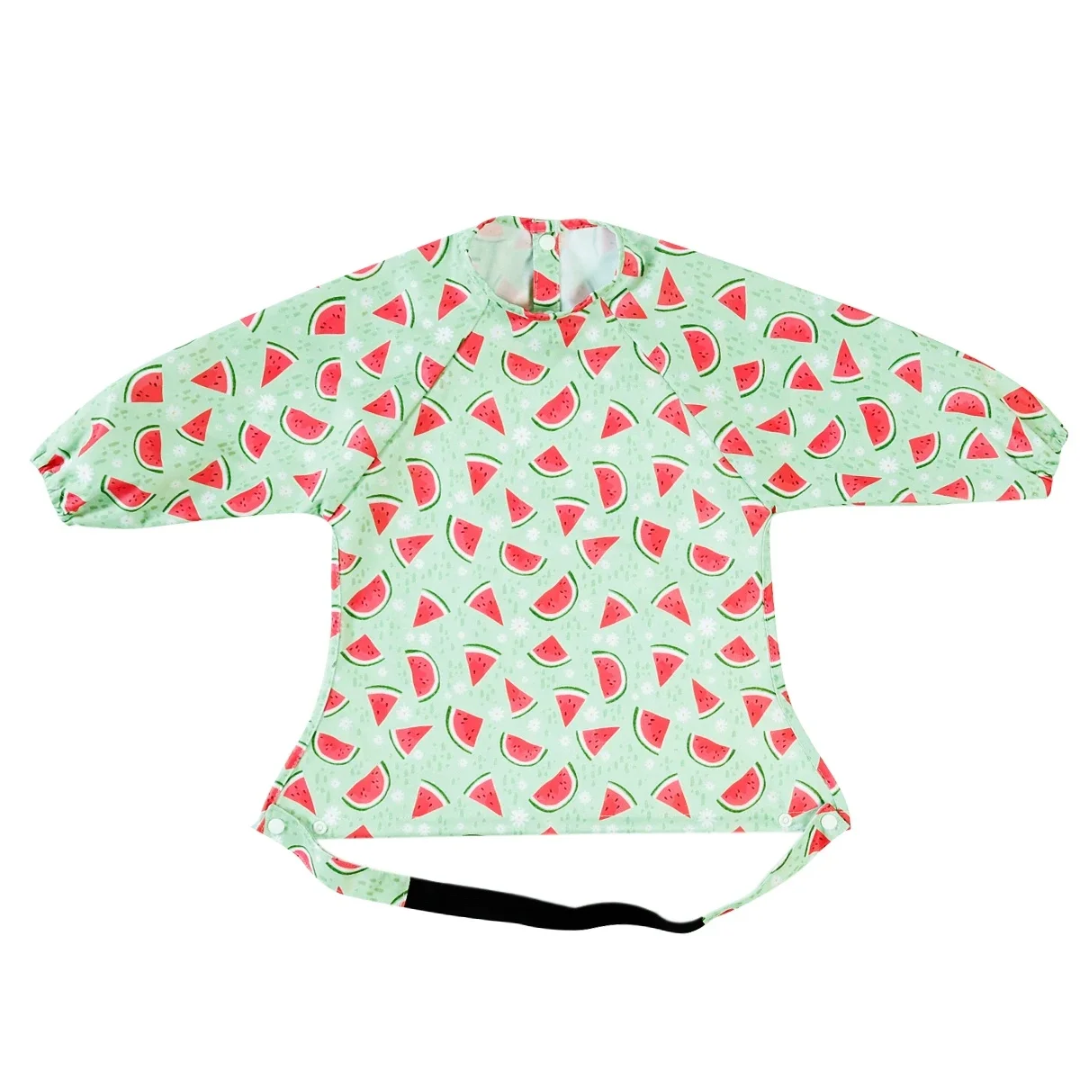 Mod YFlute-Bavoirs en Polyester Imperméable à Manches sulfpour Bébé, Imprimé Mignon, Utilisation Multi-scénario, Table d'Alimentation, Mess Verde, Nouveau, 1 Pièce
