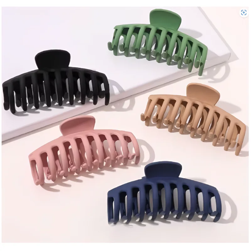 LOVELLO Plastic Large Shark Clip Claws European Style Multi-color High Strength Hair Pins for Lady Long Hair Decoration Gift