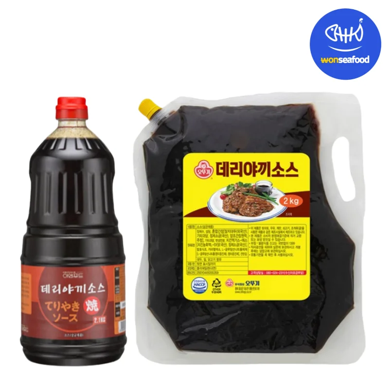 Salsa derriyaki Ottogi IEN, anguilas de pollo, arroz frito a la parrilla, 2kg