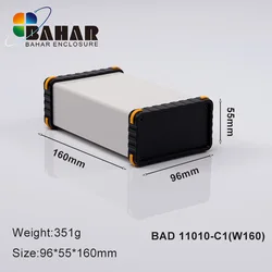 Efficient Bahar Enclosure Aluminum Wire Junction Box Instrument Shell Battery Case Model BAD11010 DIY small conflux control box
