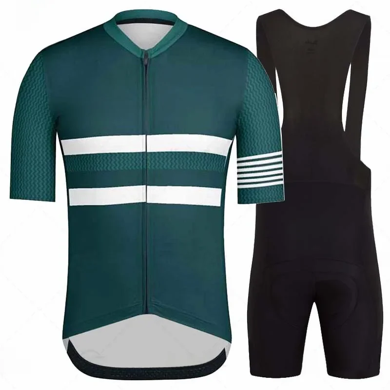 AliExpress raphaing Breathable Cycling Clothing for Men, Short Sleeve, Rcc Jersey Set, Custom Road Bike Training Wear,