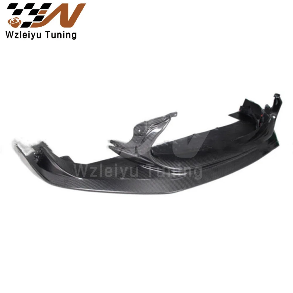 New Style Dry Carbon Fiber Front Bumper Lip Fit For Maserati MC20 High Quality Fitment