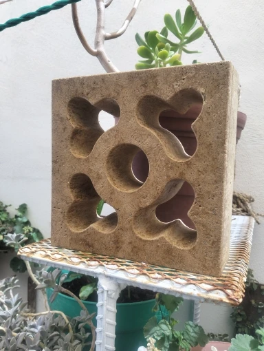 Cement Antique Hollow Brick Mold 20*20*6cm 3D Carving Anti-Slip Concrete Plastic Paving Mold Cement Leveling Shovel Paving Tools photo review