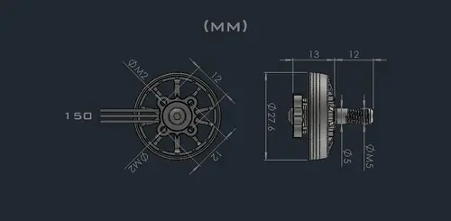 2204 Competition Brushless Motor 3-6S Φ5mm FPV RC Drone Plane Quad Freestyle Cine Whoop Wing Multicopter Long Range AMAX - Image 3