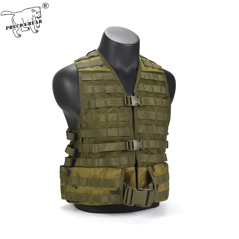 PHECDA MIlitary gear 1000D waterproof polyester FG camouflage Mesh 6SH117 russian army chest rig tactical plate carrier vest